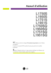 LG L1750S &amp; L1950S : Chat IA et acc&egrave;s PDF