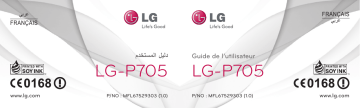 LG LGP705 Manuel du propriétaire | Fixfr