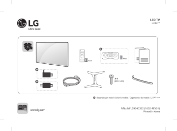 55LH545V-TB | LG 55LH545V Manuel du propriétaire | Fixfr