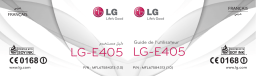 LG LGE405 Manuel du propriétaire