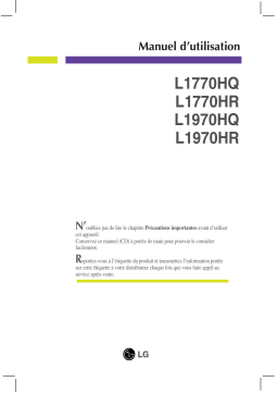 LG L1770HR-BF Manuel du propriétaire