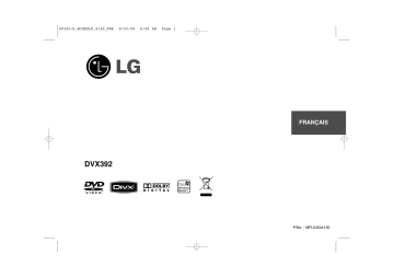 LG DVX392 Manuel du propriétaire | Fixfr