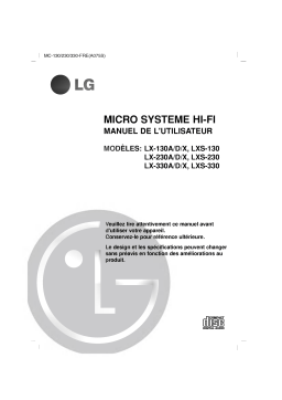 LG LX-330A Manuel du propriétaire