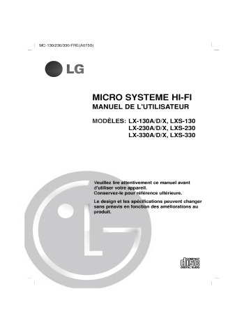 LG LX-330A Manuel du propriétaire | Fixfr