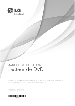 LG DP932H Manuel du propriétaire