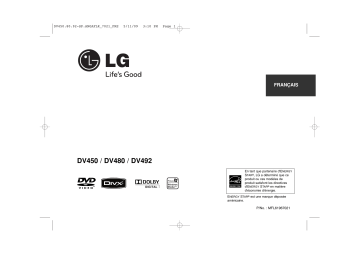 DV492 | LG DV450 Manuel du propriétaire | Fixfr