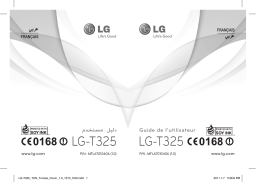 LG LGT325 Manuel du propriétaire