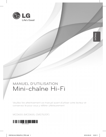 LG MCD655 Manuel du propriétaire | Fixfr