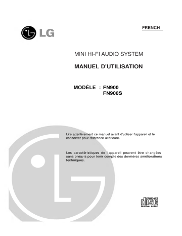 LG FN800V Manuel du propriétaire | Fixfr