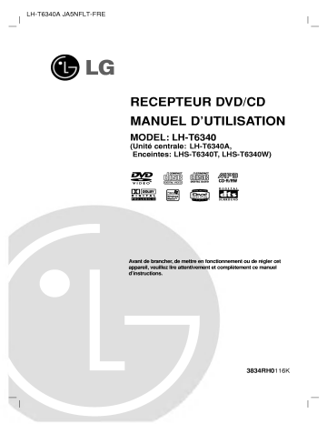 LG LH-T6340A Manuel du propriétaire | Fixfr
