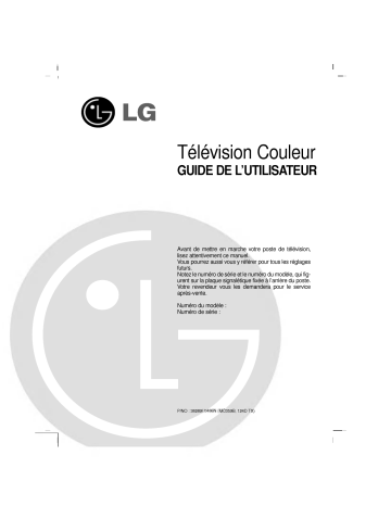 LG 20J5RB Manuel du propriétaire | Fixfr