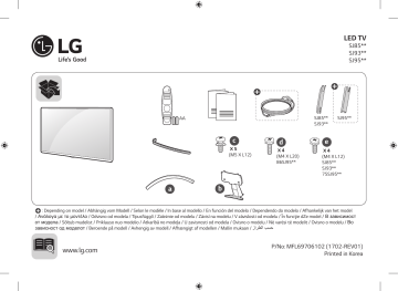 86SJ957V | LG 65SJ850V Manuel du propriétaire | Fixfr