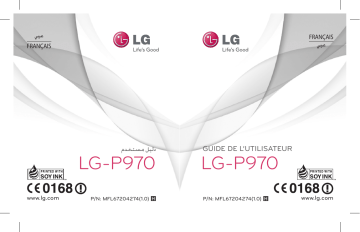 LGP970 | LG LG P970 Manuel du propriétaire | Fixfr