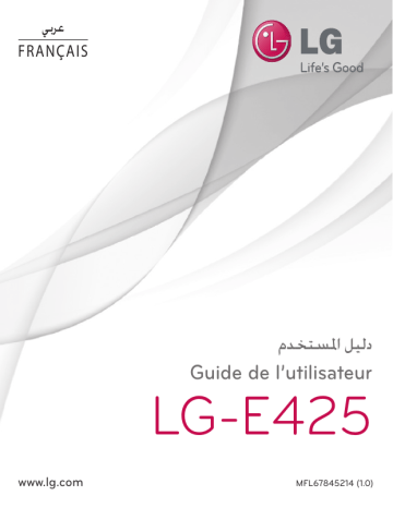 LG LGE425 Manuel du propriétaire | Fixfr