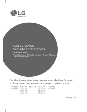 60LX540S | LG 49LX540S Manuel du propriétaire | Fixfr