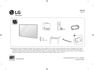 49LJ614V | LG 43LJ614V Manuel du propriétaire | Fixfr