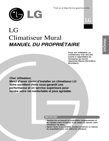 LG LSUH126FUL0 Manuel du propriétaire | Fixfr