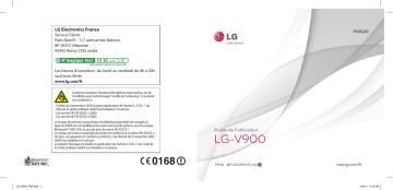 LGV900 | LG Optimus Pad - LG V900 Manuel du propriétaire | Fixfr
