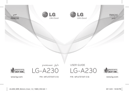 LG LGA230 Manuel du propriétaire