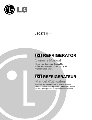 LG LSC27911ST Manuel du propriétaire | Fixfr