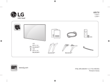 43LJ594V | LG 49LJ594V Manuel du propriétaire | Fixfr