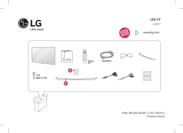 55UF950T-TA | 55UF950T | LG 65UF950T Manuel du propriétaire | Fixfr