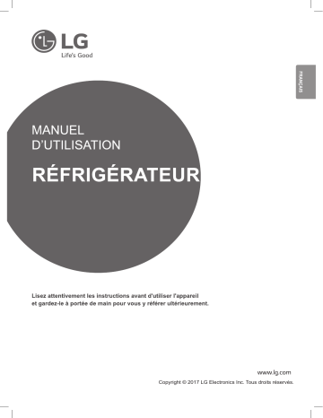 LG GR-F401ELDZ Manuel du propriétaire | Fixfr