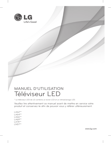 42LN5700 | 42LN5700-TB | 47LA6600 | 47LN5700-TB | 42LA6600 | LG 47LN5700 Manuel du propriétaire | Fixfr