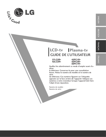42LC3R | 47LB2RF | LG 37LC2R Manuel du propriétaire | Fixfr
