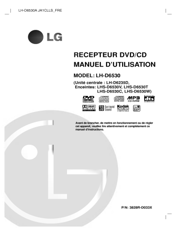 LG LH-D6530A Manuel du propriétaire | Fixfr