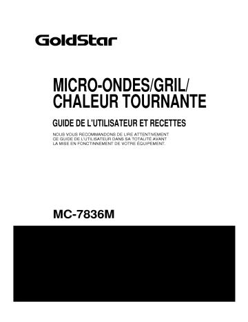 LG MC-7836M Manuel du propriétaire | Fixfr
