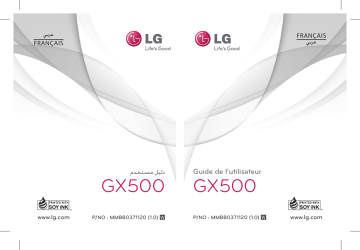 LG GX500 Manuel du propriétaire | Fixfr