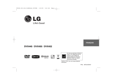 DVX440 | LG DVX452 Manuel du propriétaire | Fixfr