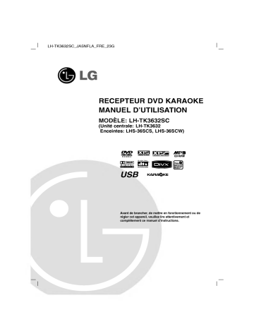 LG LH-TK3632SC Manuel du propriétaire | Fixfr