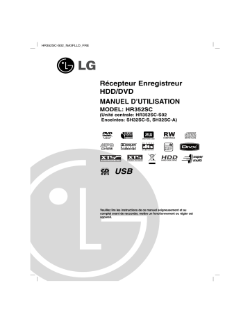 LG LG HR352SC Manuel du propriétaire | Fixfr