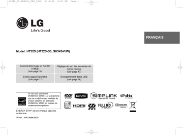 LG HT32S Manuel du propriétaire | Fixfr