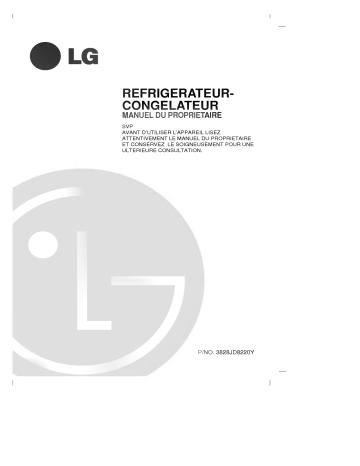 LG GR-T582GV Manuel du propriétaire | Fixfr