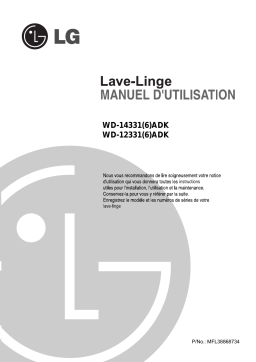 LG WD-12331ADK Manuel du propriétaire