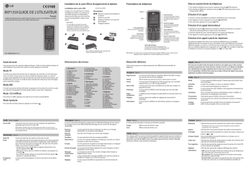 LG KP135 Manuel du propriétaire | Fixfr