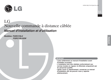 PQRCVSL0QW | LG PQRCVSL0 Manuel du propriétaire | Fixfr