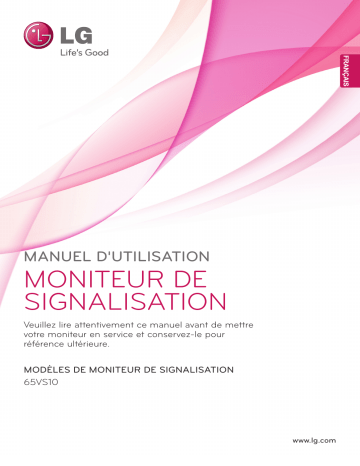 LG 65VS10-BAA Manuel du propriétaire | Fixfr