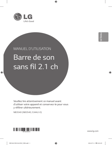 LG NB3540 Manuel du propriétaire | Fixfr