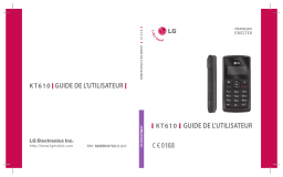 LG KT610 Manuel du propriétaire