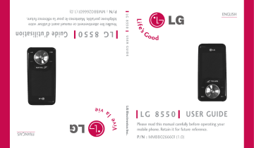 LG LGCX8550 Manuel du propriétaire | Fixfr