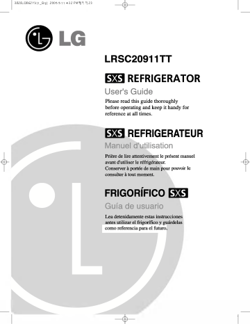 LG LRSC20911TT Manuel du propriétaire | Fixfr