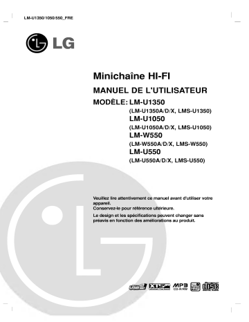 LG LM-U550D Manuel du propriétaire | Fixfr