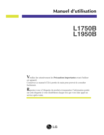 LG L1950B-SF Manuel du propriétaire | Fixfr