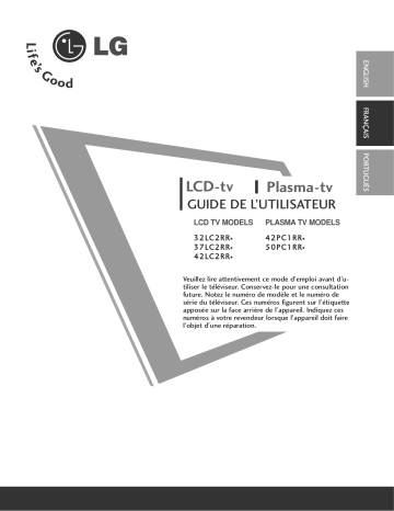 LG 37LC2RR Manuel du propriétaire | Fixfr