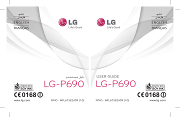 LG LGP690 Manuel du propriétaire | Fixfr