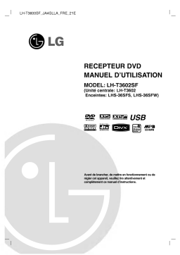 LG LH-T3602SF Manuel du propriétaire